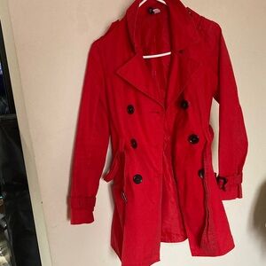 Red Women’s Trenchcoat